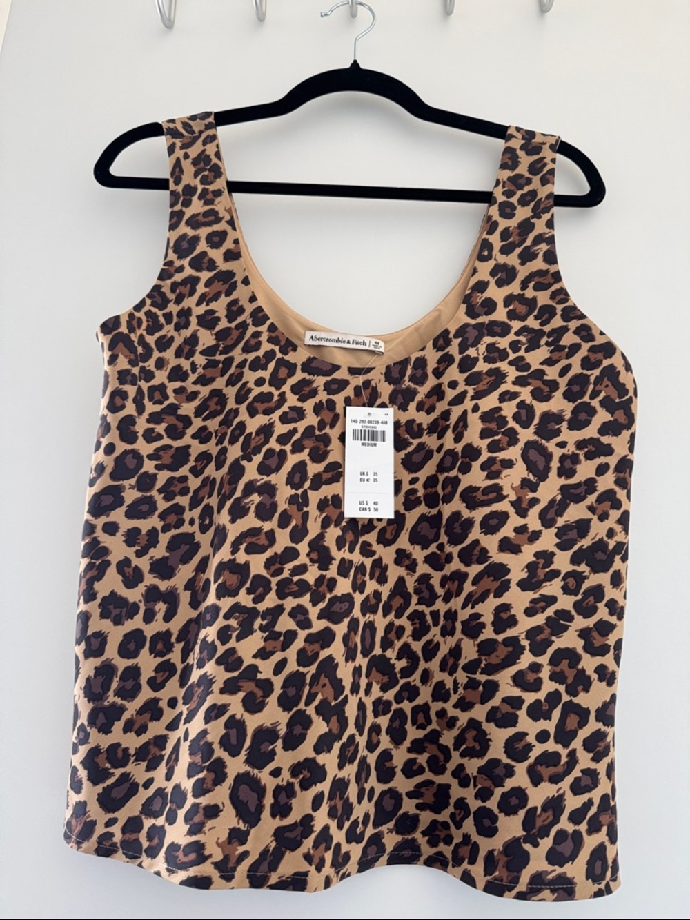 Abercrombie Cheetah Print Scoop Neck Women's Tank Top